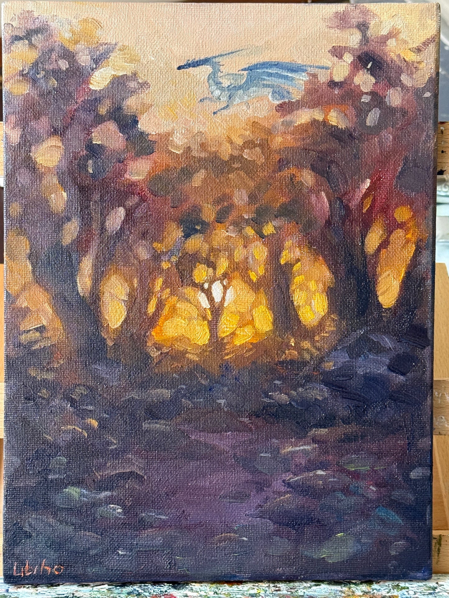 “Sunset Cruise”, 9x12” Oil Original