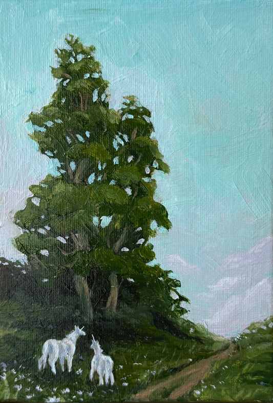 “A Journey for Two”, FRAMED, 5x7” Acrylic Original