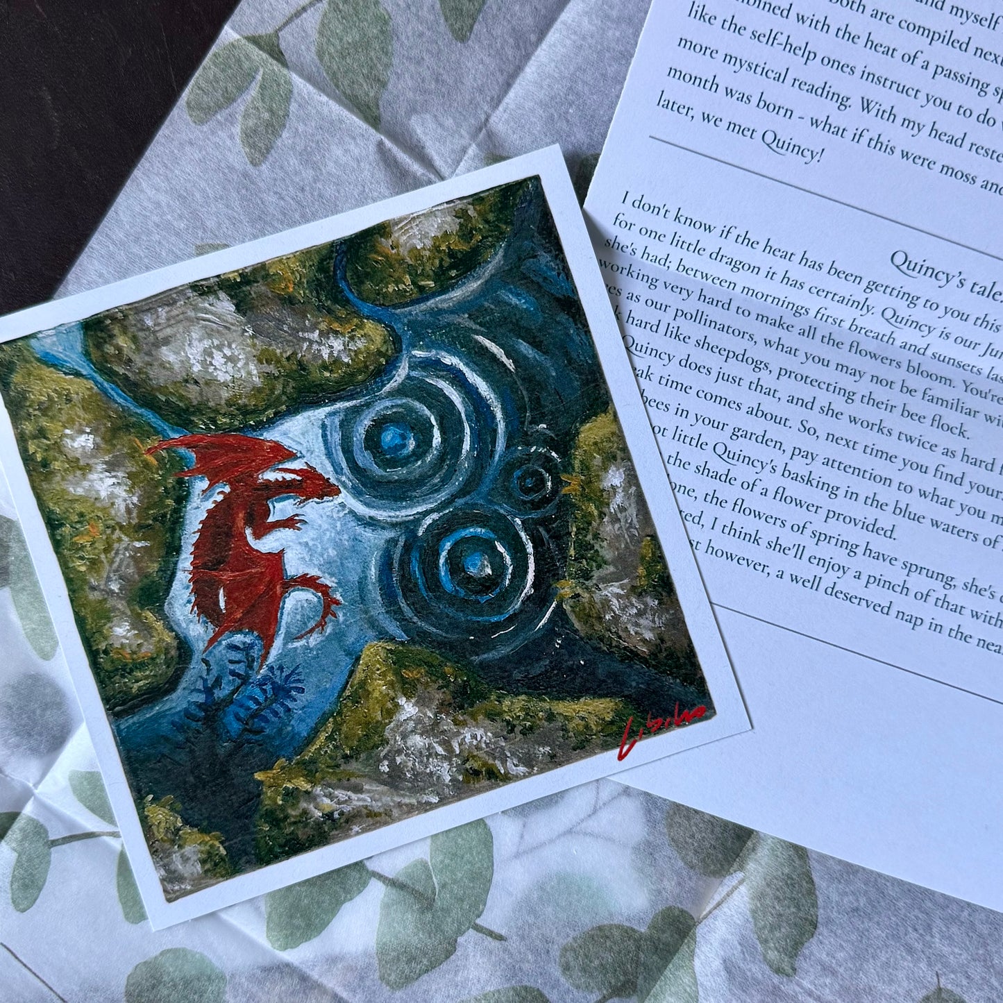 “#1 - Quincy”, catch up print