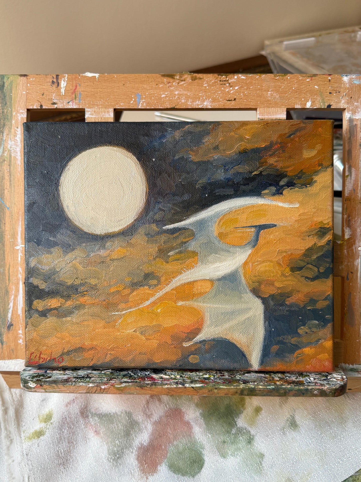 “Chasing Clouds”, 8x10” Oil Original