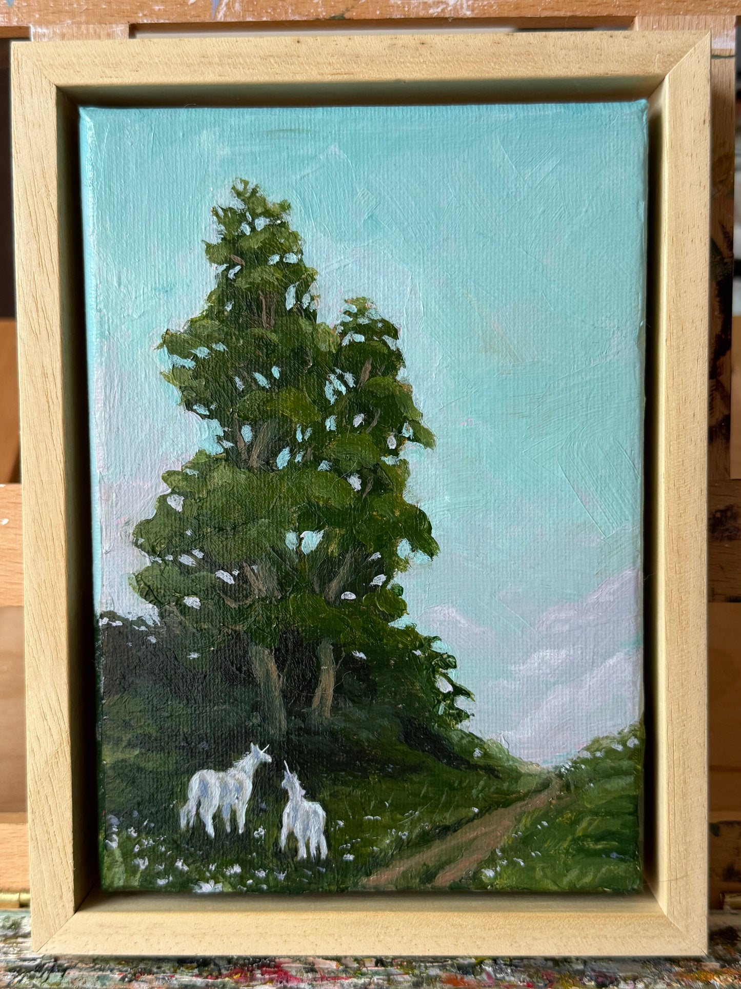 “A Journey for Two”, FRAMED, 5x7” Acrylic Original