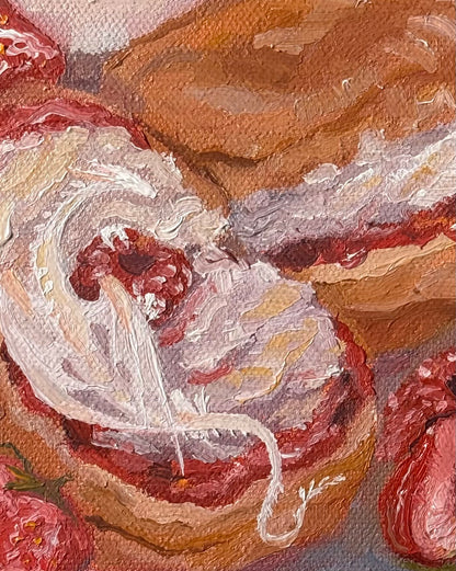 “Scones and Company”, 8x10” oil original