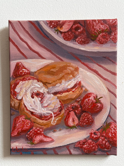 “Scones and Company”, 8x10” oil original