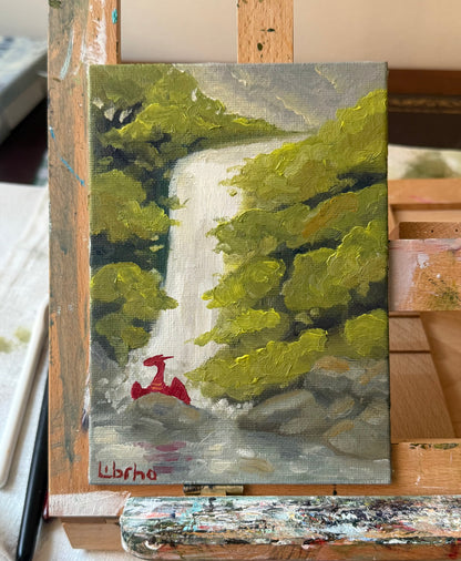 “Watching Storm”, 5x7” oil original